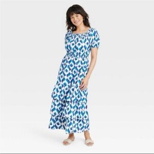 Knox Rose Blue and White Maxi Dress